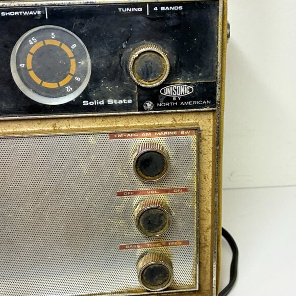 Vintage Unisonic MB-4333 Solid State Radio FM AM Marine Shortwave PARTS REPAIR - Picture 4 of 16